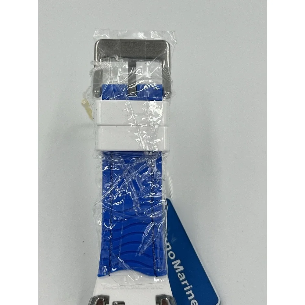 TechnoMarine Cruise Dream Unisex Watch  40mm Blue Face/White Strap - TM125007